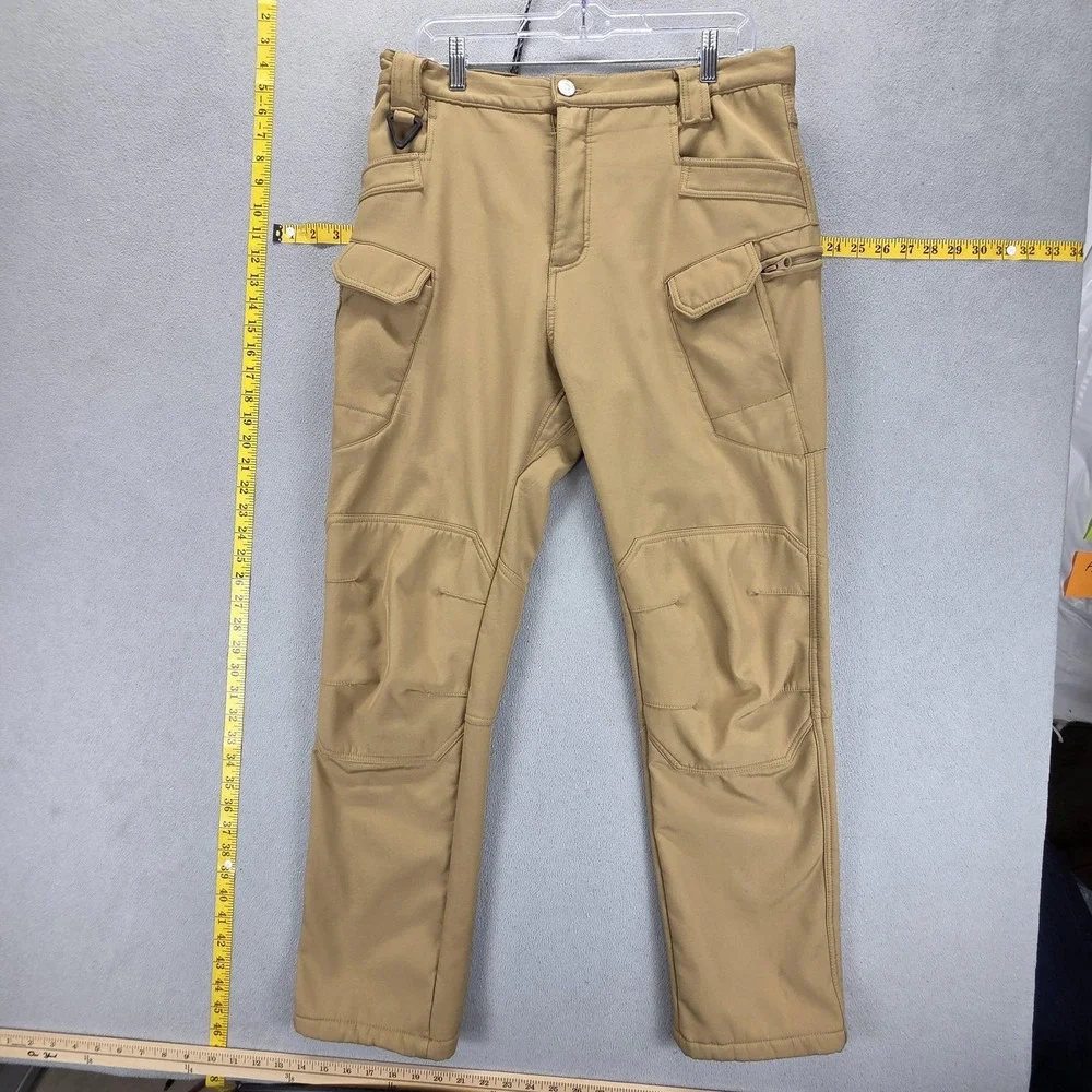 Cargo Pants Mens Large Beige Tiijoy‎ Stretch Casual Pants Slim Fit Hiking Thick